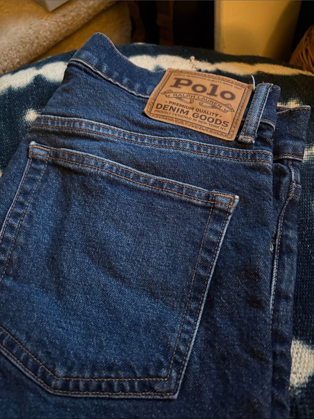 Polo by Ralph Lauren Women's Skinny Dark Indigo Denim Jeans